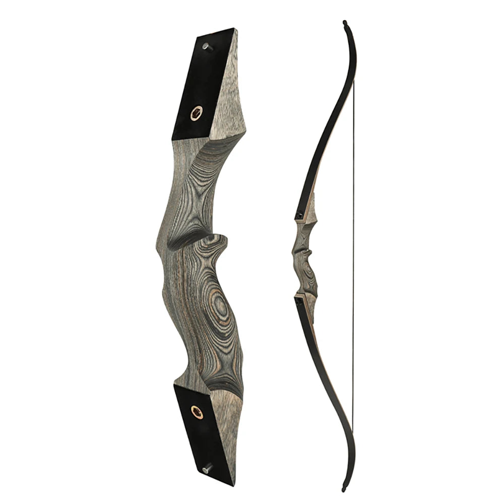 Military-Outdoors hunting recurve bow with wooden grip and sleek design for archery enthusiasts