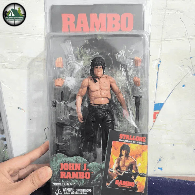 John Rambo action figure with removable hands and detailed features