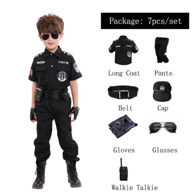 Military-Outdoors.com child policeman uniform - 7pc Set - Military-Outdoors.com