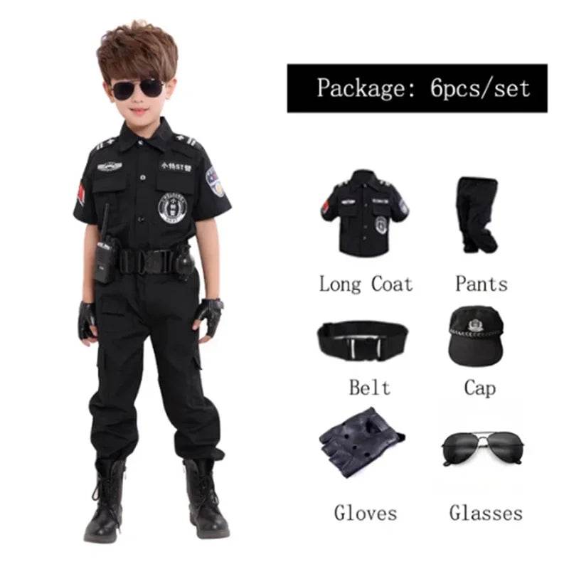 Military-Outdoors.com child policeman uniform - 7pc Set - Military-Outdoors.com