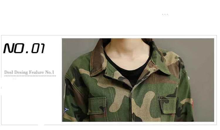 Ladies Camouflage Military BF Jacket - Military-Outdoors.com