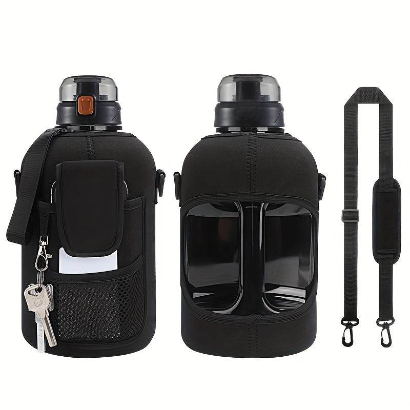 1900ml-64Oz Large Water Bottle with Carrying Strap - Military-Outdoors.com