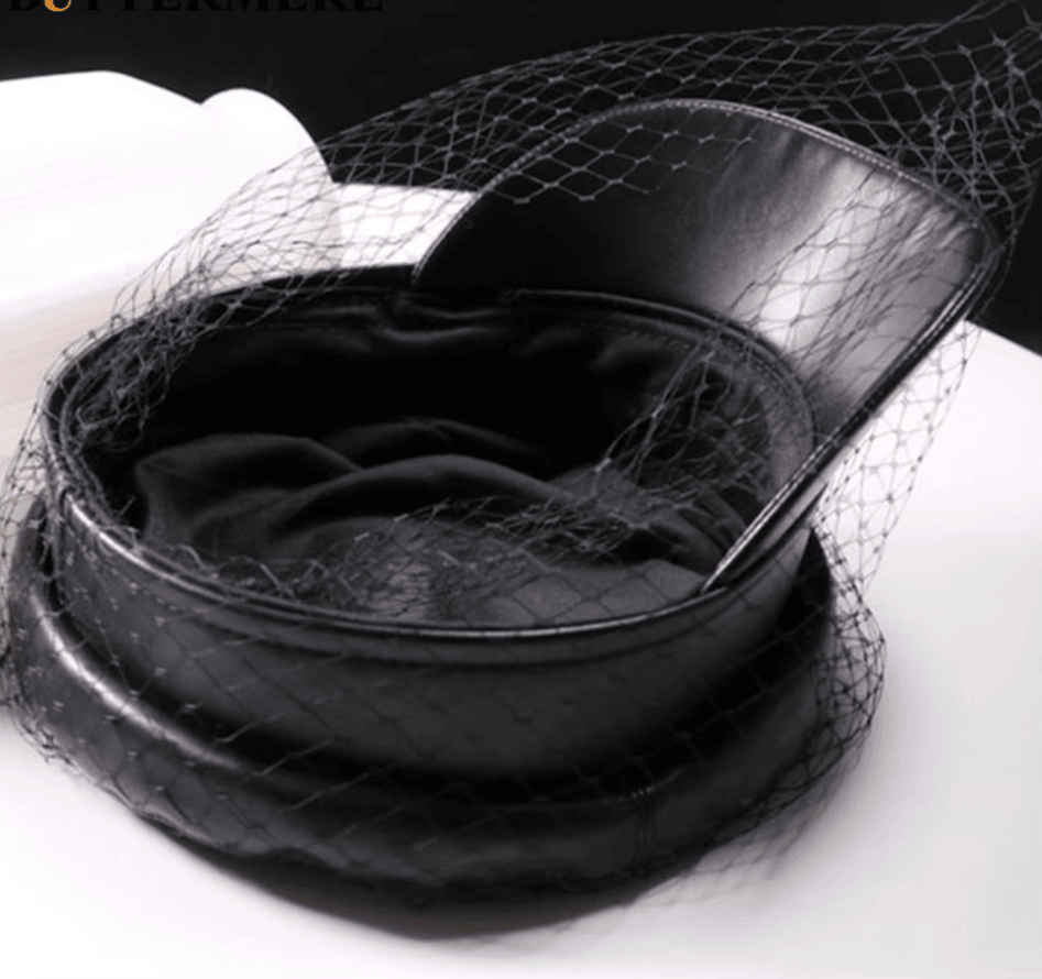Leather Military Cap with Stylish Mesh Overlay - Military-Outdoors.com