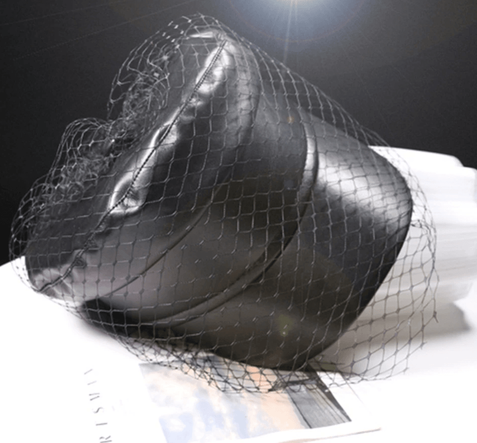 Leather Military Cap with Stylish Mesh Overlay - Military-Outdoors.com