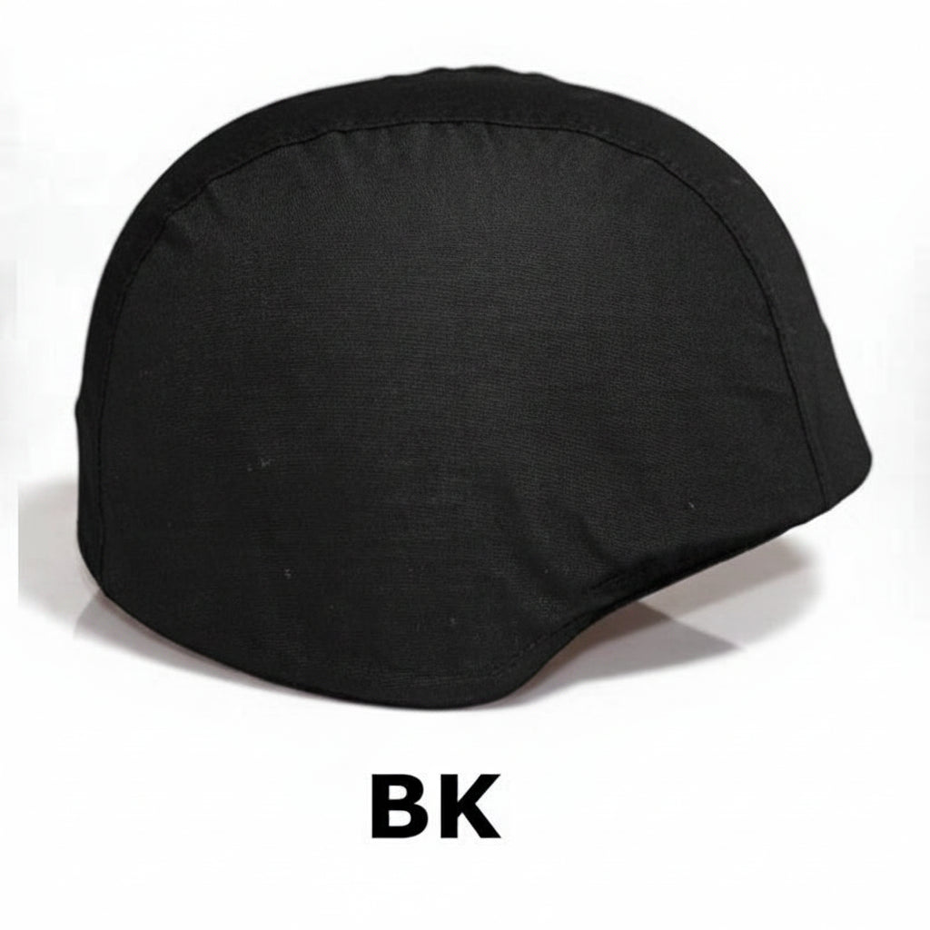 Black M88 helmet cover for enhanced camouflage and protection