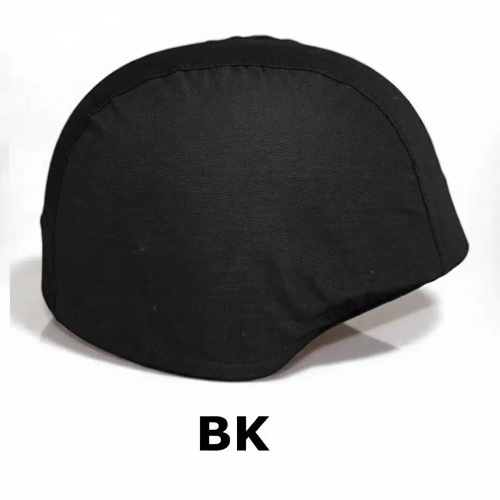 Black M88 helmet cover for enhanced camouflage and protection