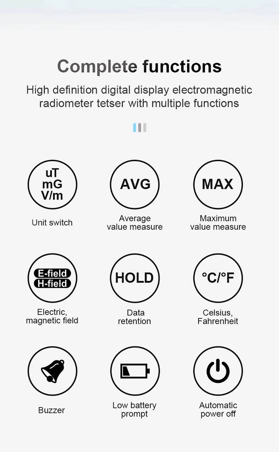 MESTEK Electromagnetic Field Meter for Radiation Testing - Military-Outdoors.com