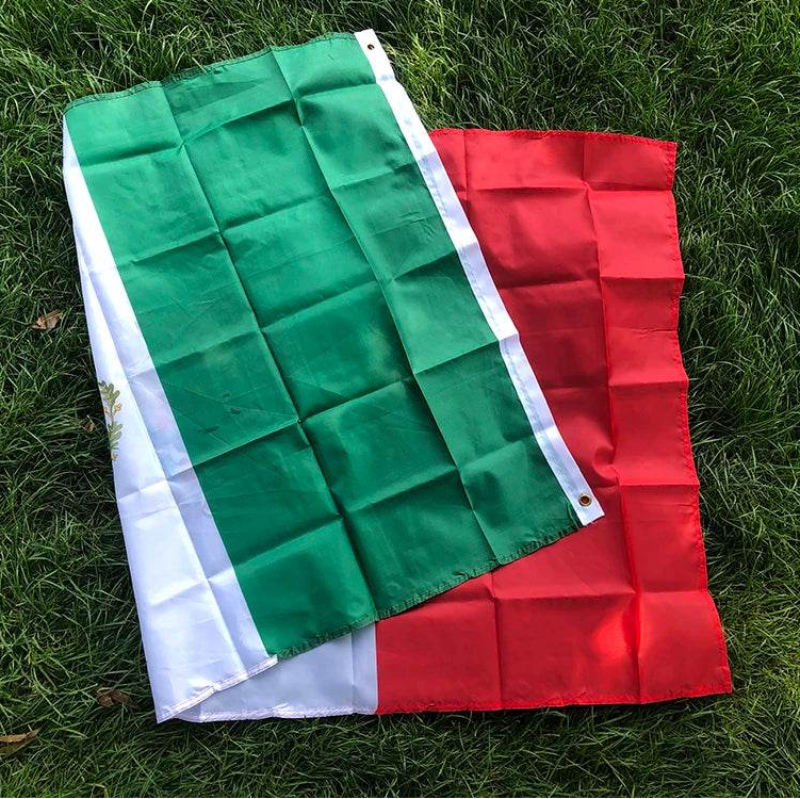 Mexico national flag featuring green, white, and red stripes in a vibrant design for outdoor use