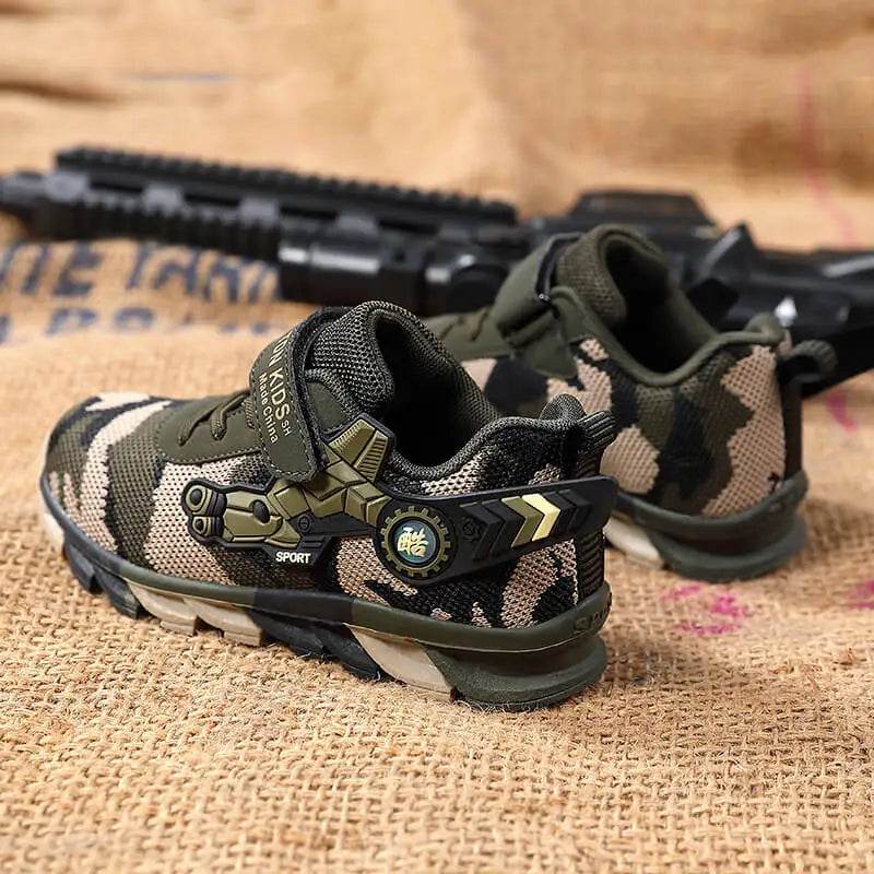 Boys Camouflage Sneakers - Tactical Kids Footwear - Military-Outdoors.com
