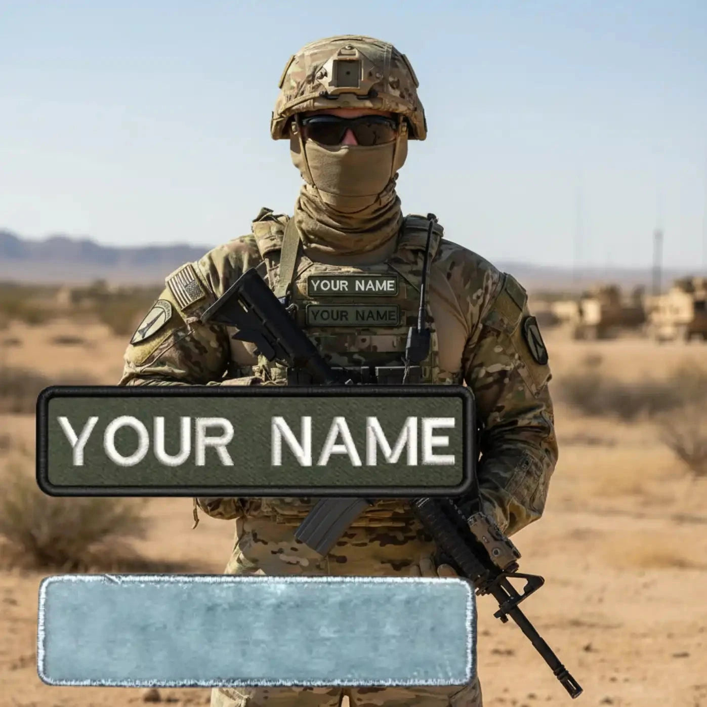 Military Embroidery Custom Name Patch For Clothes Military-Outdoors