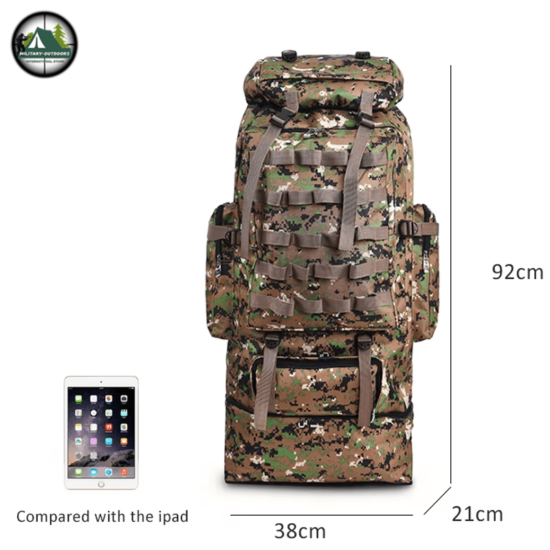 100L Large Capacity Tactical Backpack For Outdoor - Military-Outdoors.com
