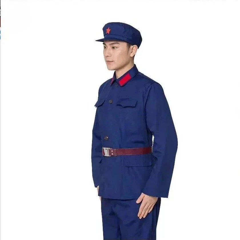 Authentic 1965s Chinese Navy uniform with cap and belt for collectors and reenactors
