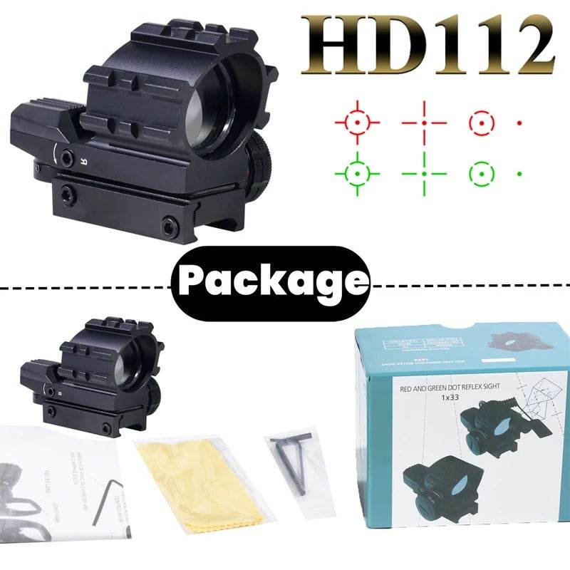 4-in-1 Rifle Scope Combo - 3-9x32mm Red Dot Sight Laser and Slot Riser - Military-Outdoors.com