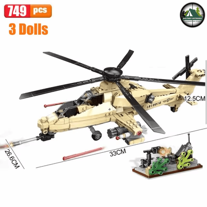 A10 Bomber Plane Building Blocks 3D Model Toys Set - Military-Outdoors.com
