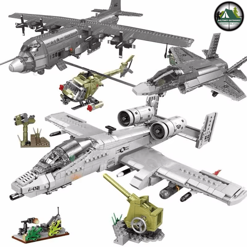 A10 Bomber Plane Building Blocks 3D Model Toys Set - Military-Outdoors.com