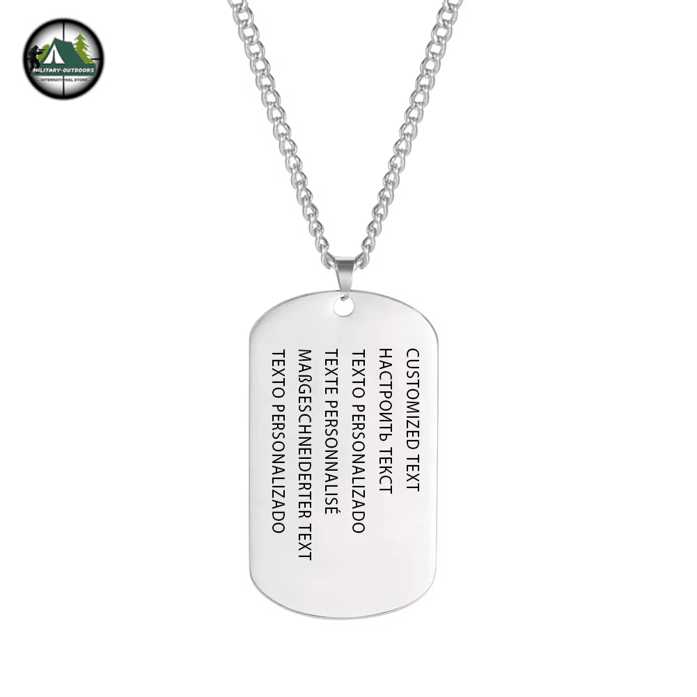 Custom Military Dog Tag Necklace by Military-Outdoors - Military-Outdoors.com