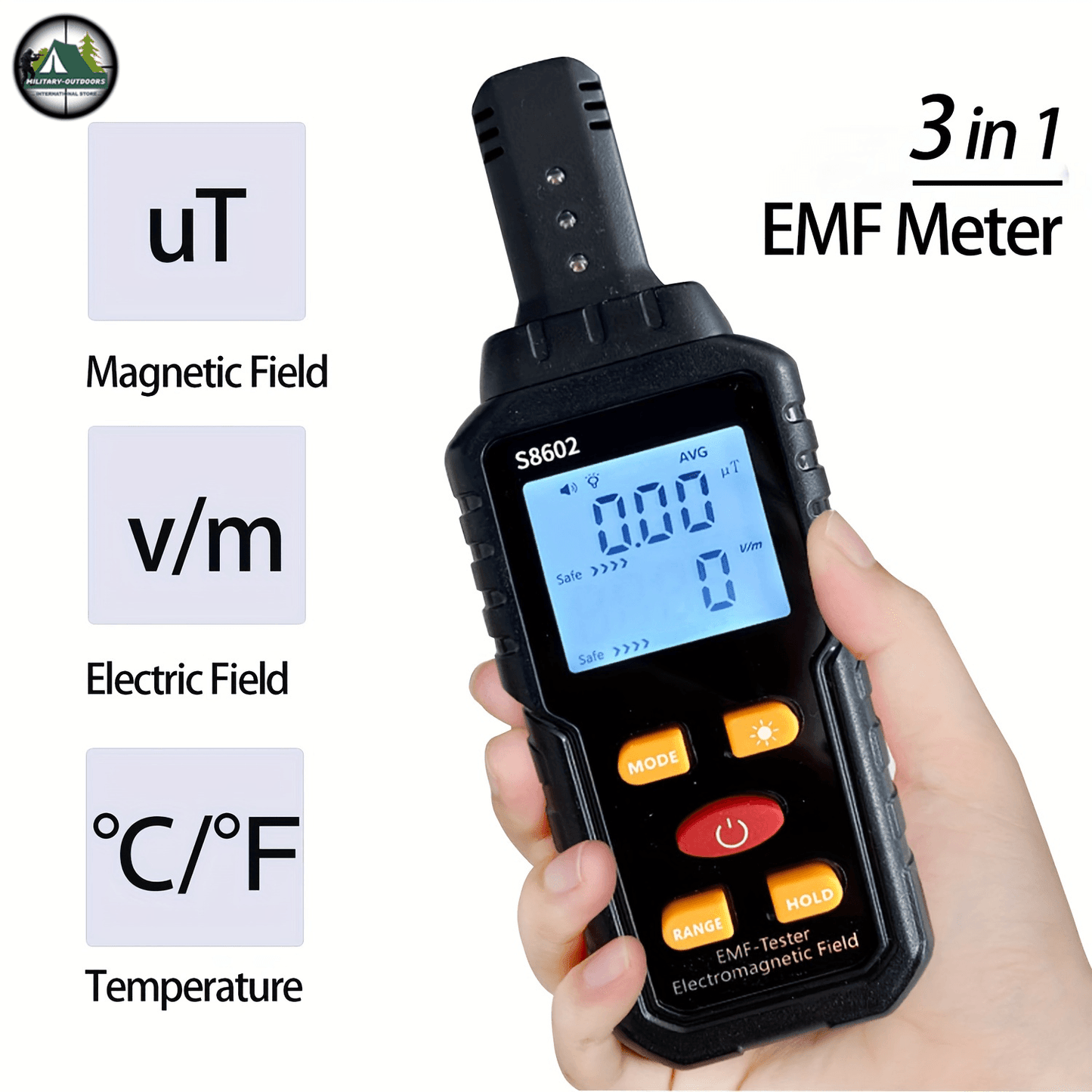 Military-Outdoors.com EMF Meter for Home Use - Radiation Tester - Military-Outdoors.com