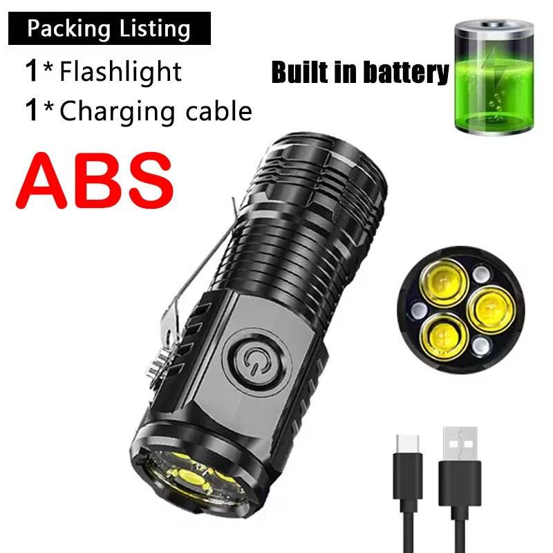 Military Mini Powerful Flashlight with Type-C Charging - Military-Outdoors.com