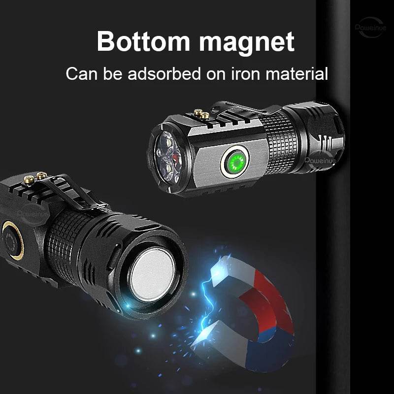 Military Mini Powerful Flashlight with Type-C Charging - Military-Outdoors.com