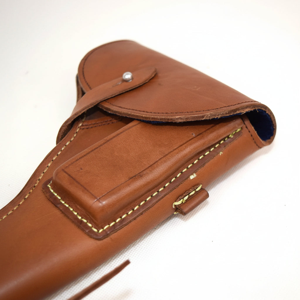 Tokarev leather holster in brown for secure firearm storage