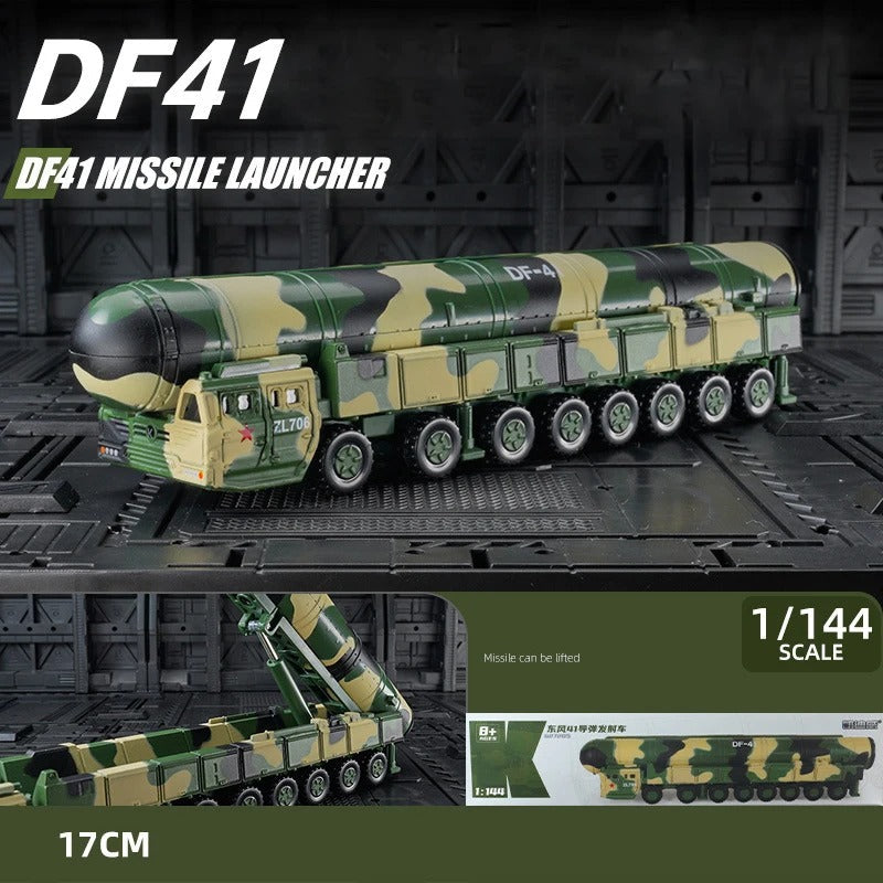 DF41 Missile Launcher Military Vehicle Models in 1-144 scale featuring detailed camo design