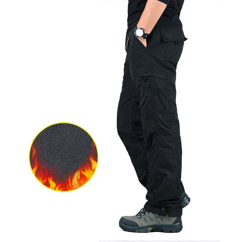 Black winter fleece military pants - Durable Tactical Wear Military-Outdoors.com