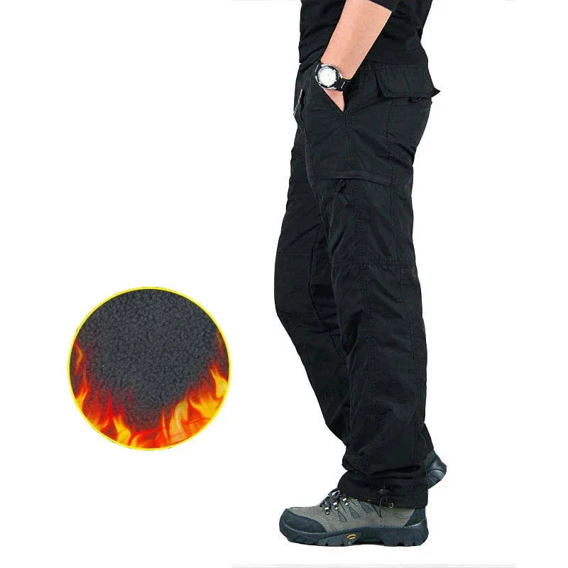 Black winter fleece military pants - Durable Tactical Wear Military-Outdoors.com
