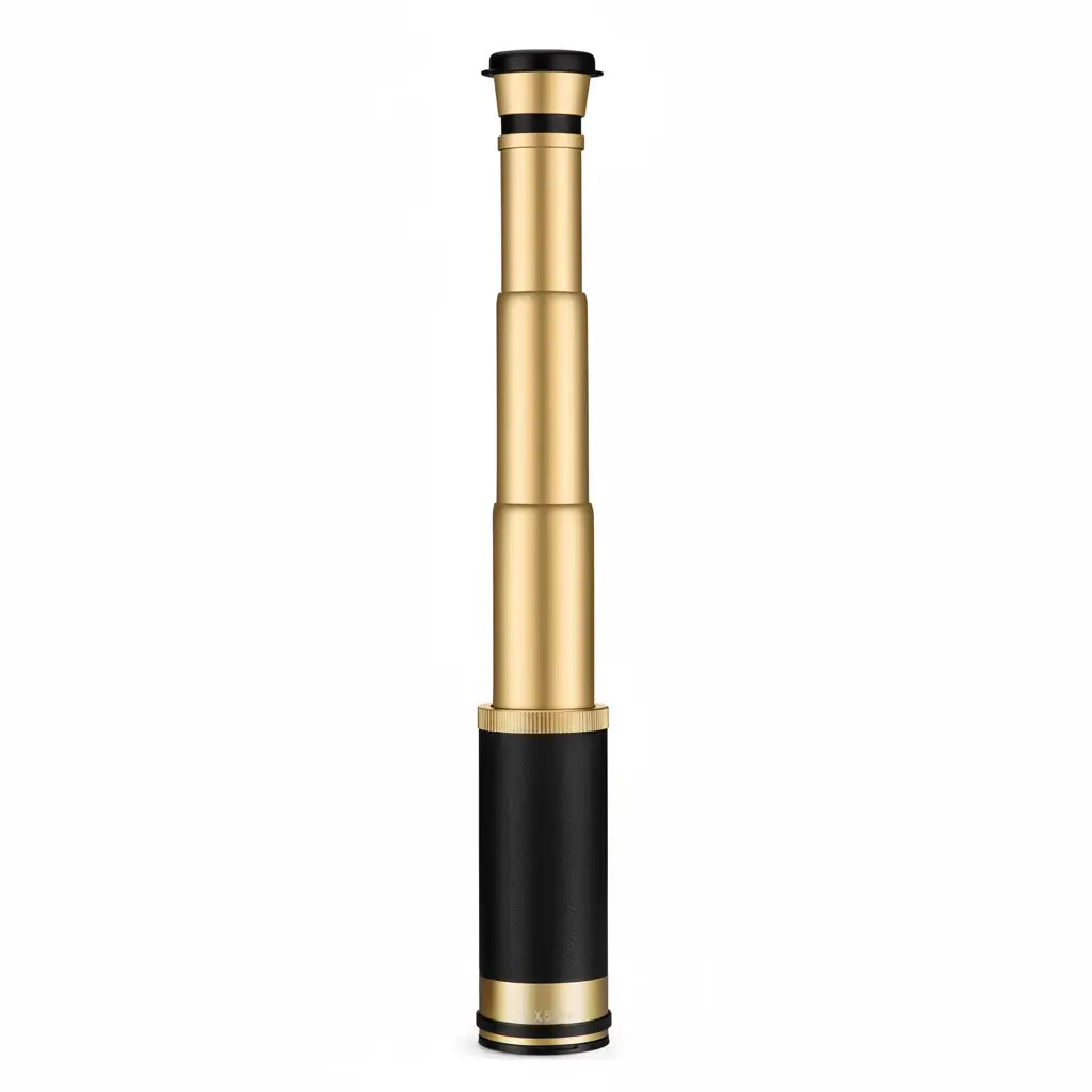 Compact Brass Monocular Telescope for Observing Distant Landscapes