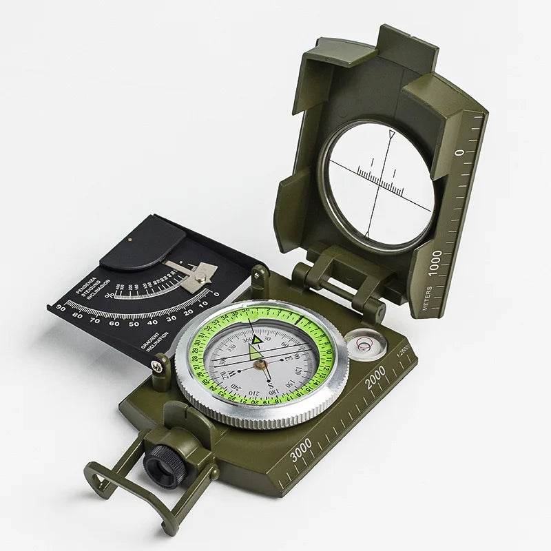 Multifunctional All Metal Military Compass - Military-Outdoors.com