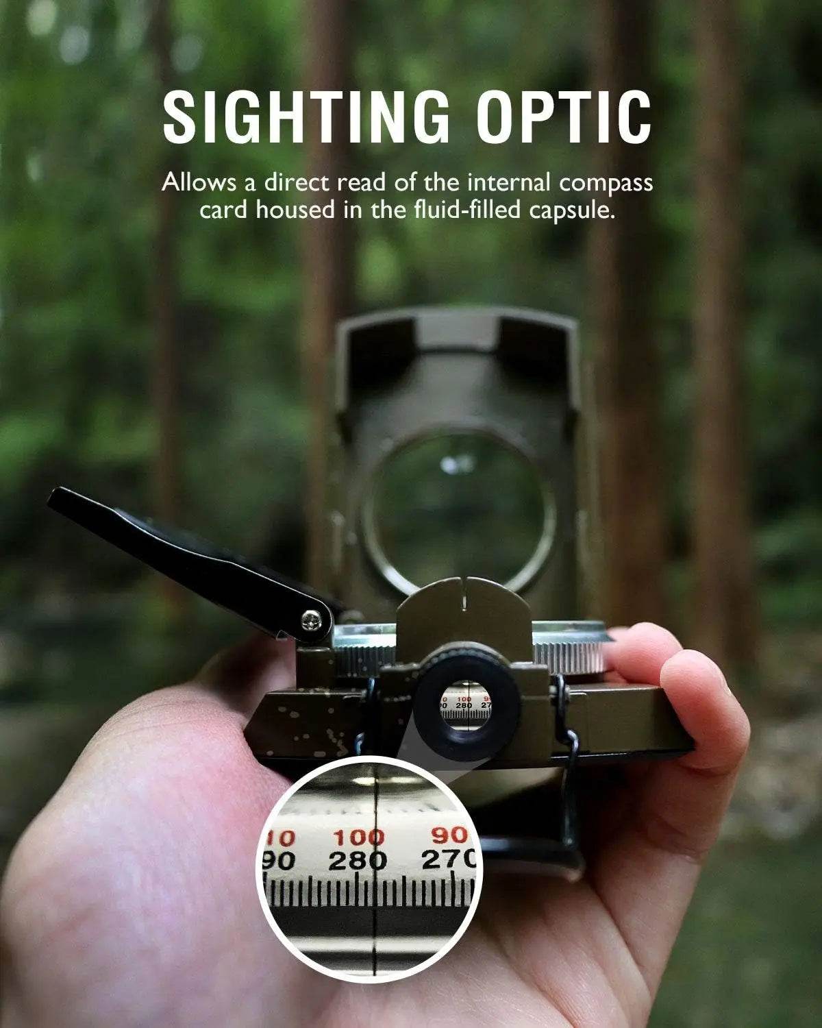 Multifunctional All Metal Military Compass - Military-Outdoors.com