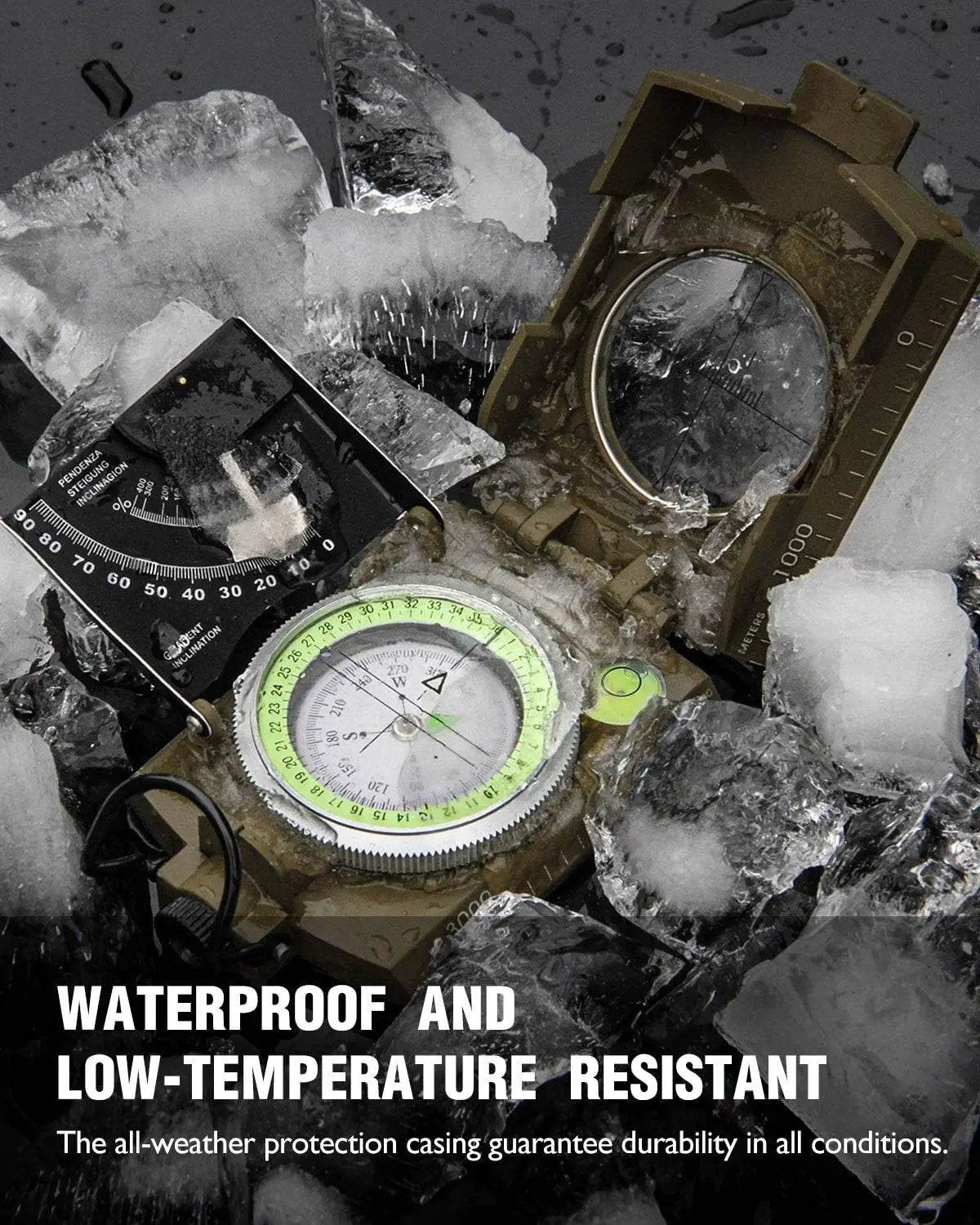 Multifunctional All Metal Military Compass - Military-Outdoors.com