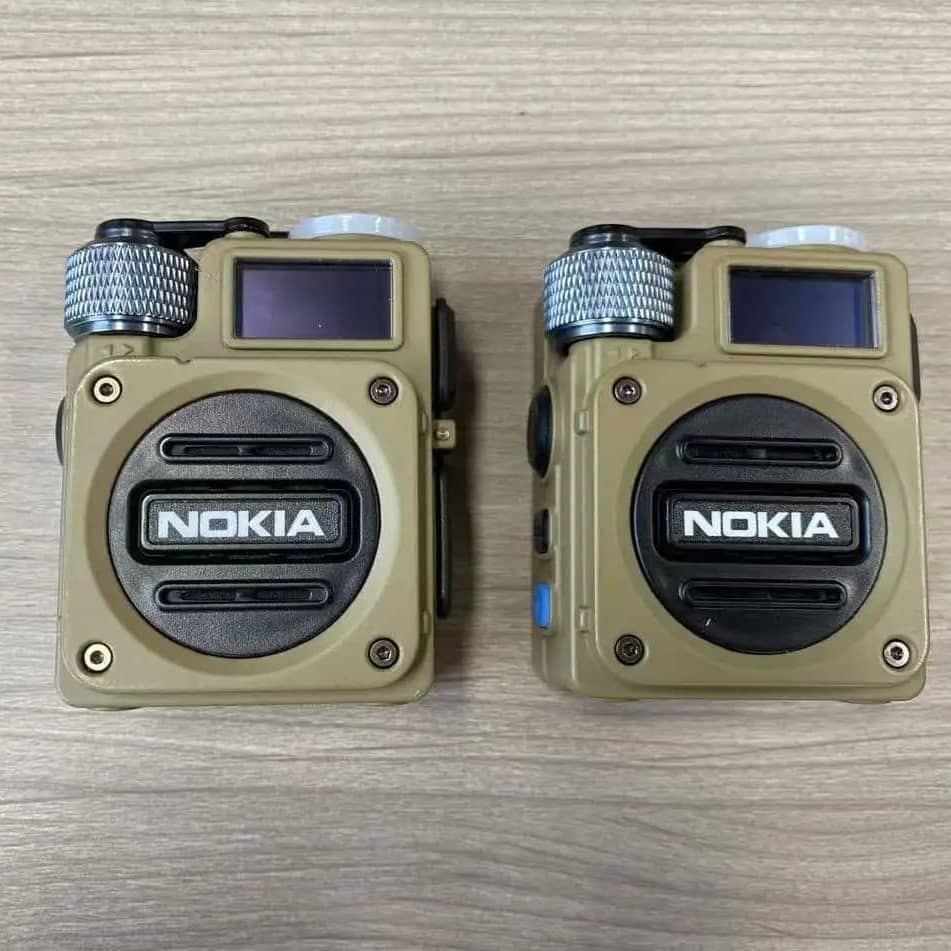 NOKIA 4G LTE Two-Way Radio in tan color for efficient communication