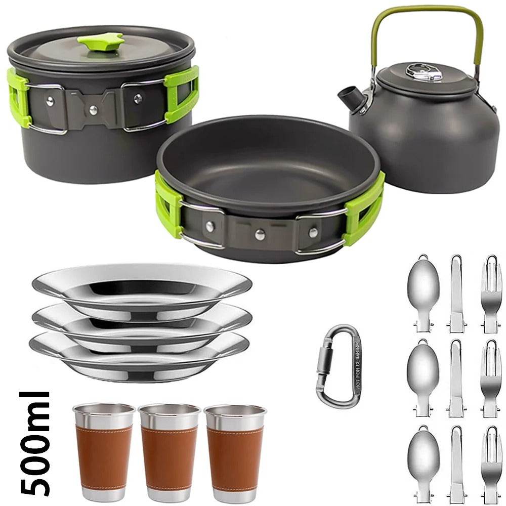 Military-Outdoors Outdoor Cooking Set for 2-3 People - Military-Outdoors.com