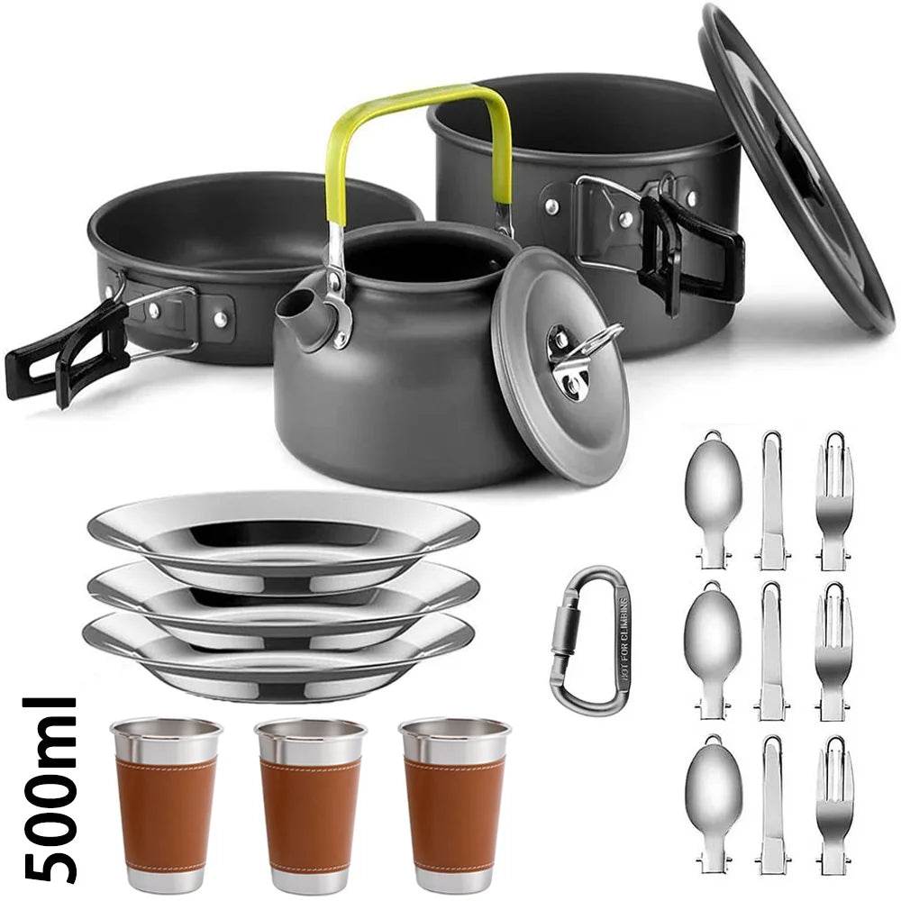 Military-Outdoors Outdoor Cooking Set for 2-3 People - Military-Outdoors.com