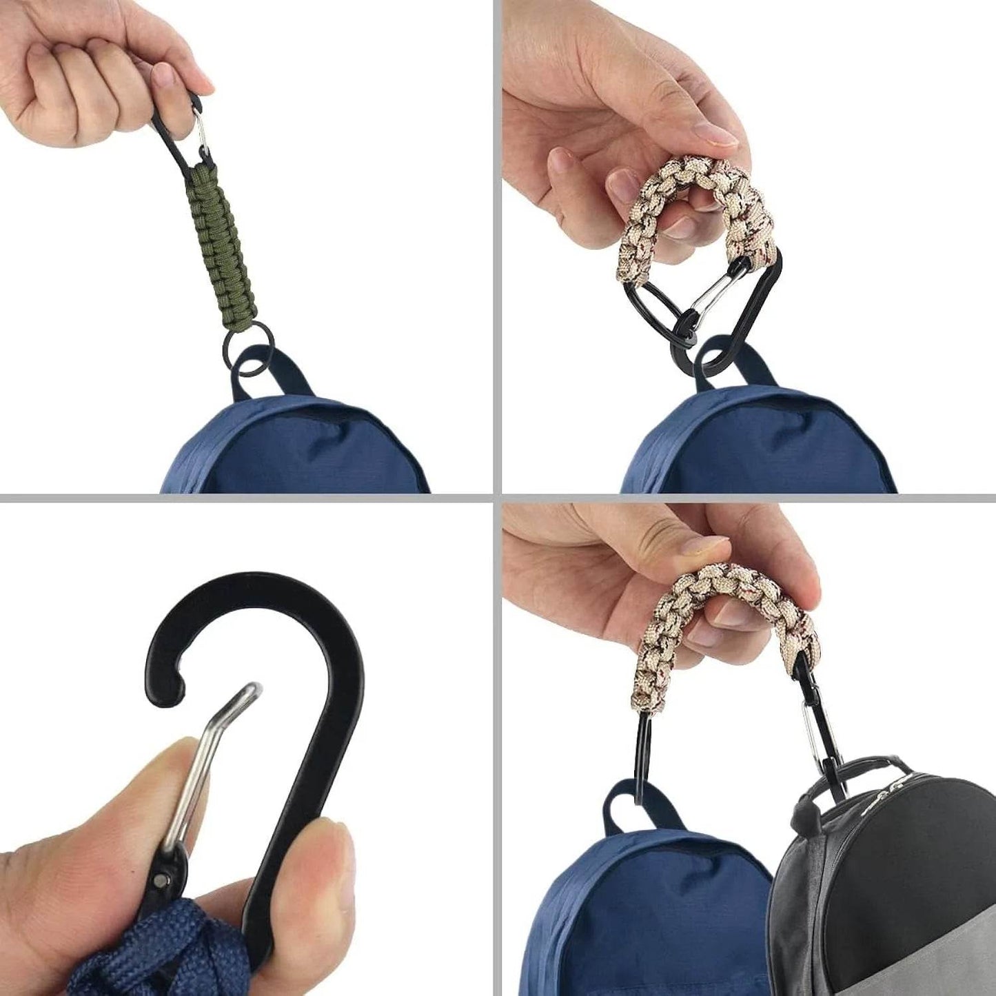 1PC Outdoor Survival Kit Parachute Cord Keychain - Military-Outdoors.com