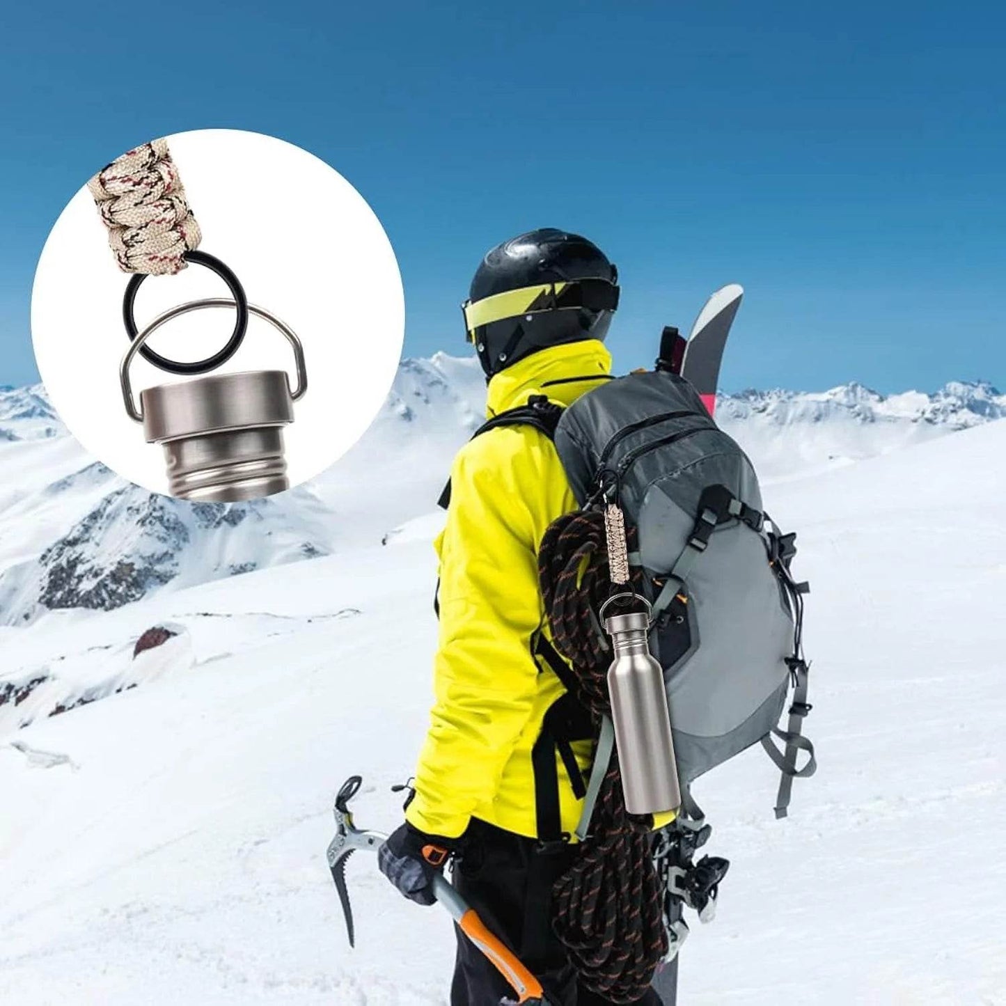 1PC Outdoor Survival Kit Parachute Cord Keychain - Military-Outdoors.com