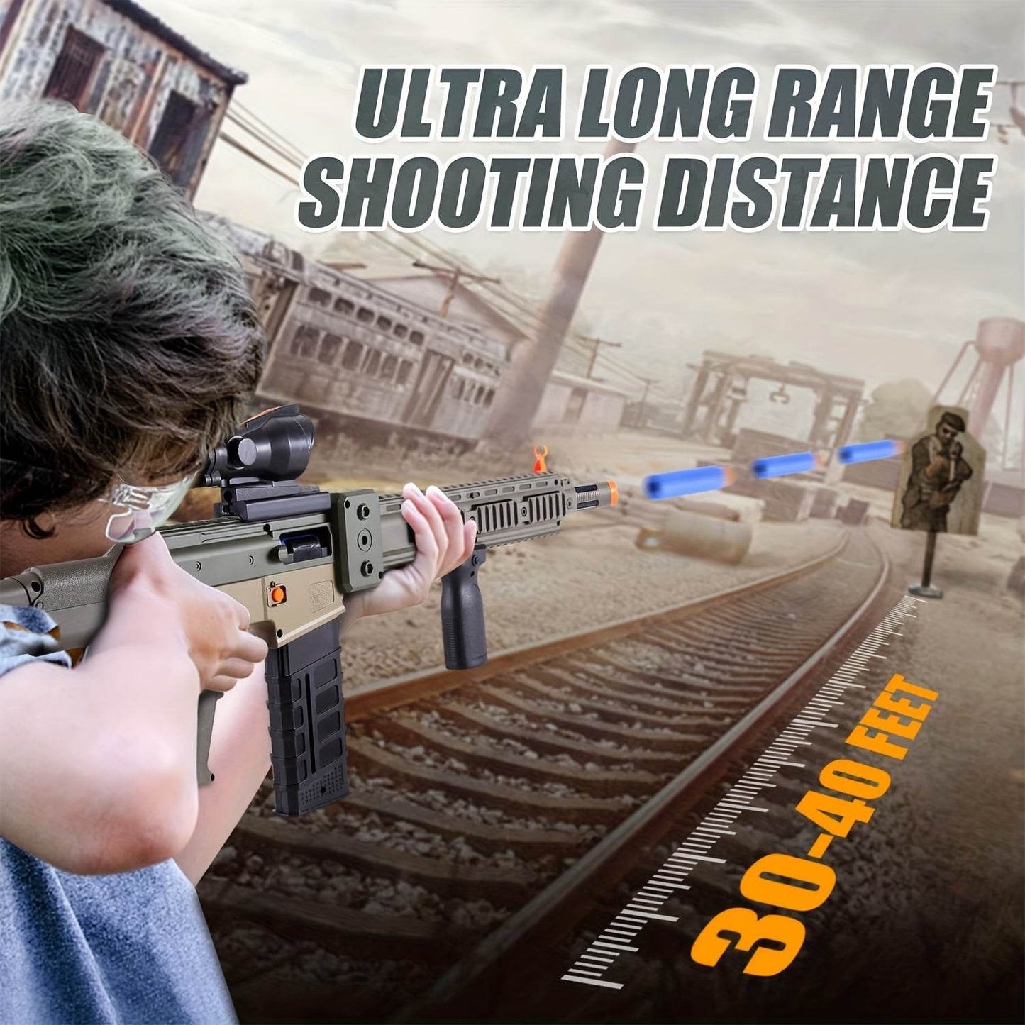 Soft Bullet Realistic Toy Gun with Scope - Military-Outdoors.com