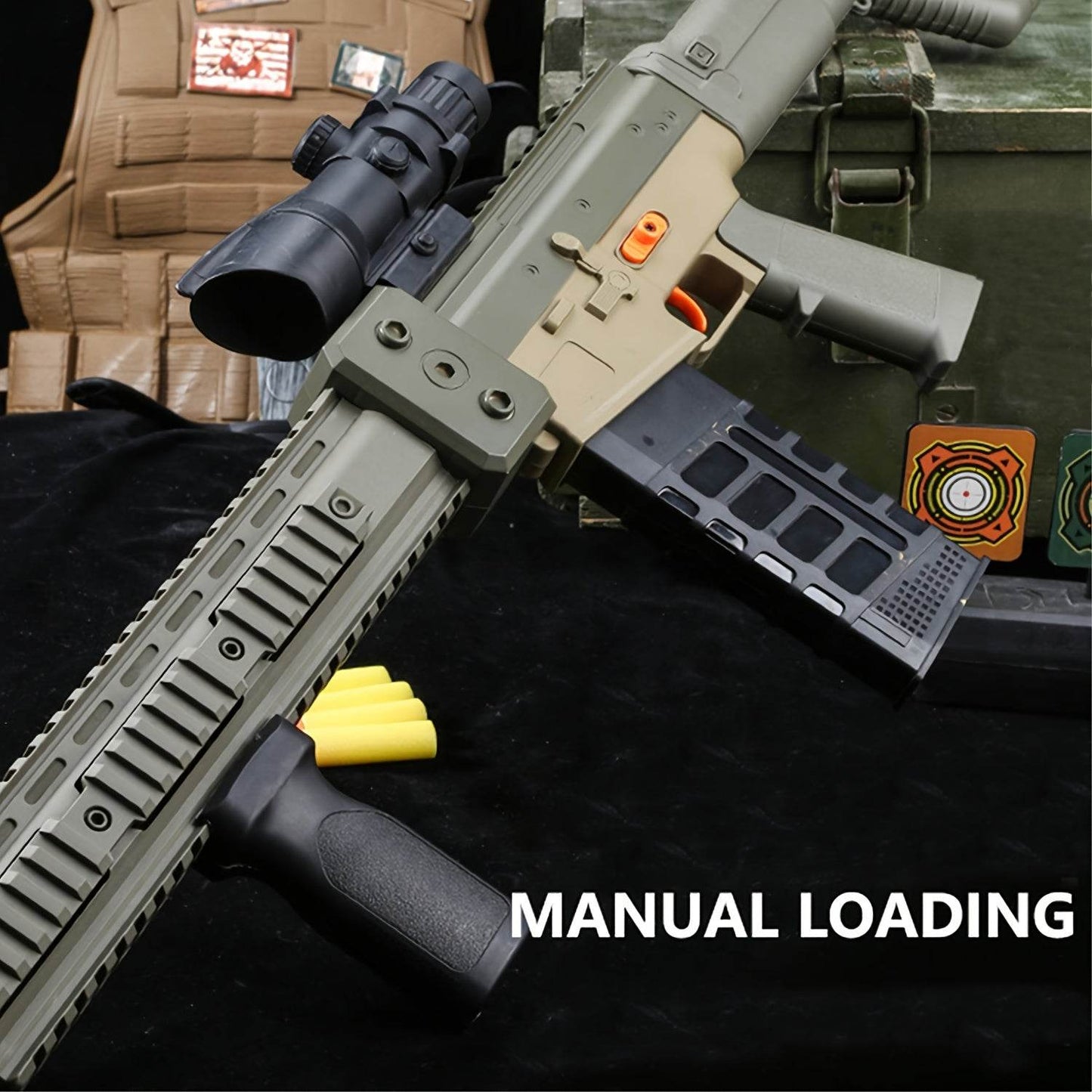 Soft Bullet Realistic Toy Gun with Scope - Military-Outdoors.com