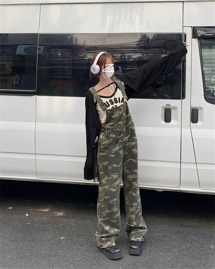 Camouflage American Style Denim Jumpsuits for Women - Military-Outdoors.com