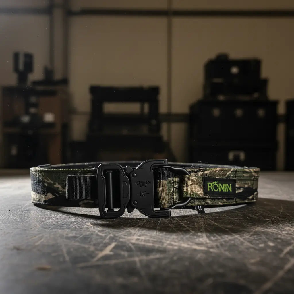Ronin utility belt in camouflage for tactical outdoor use