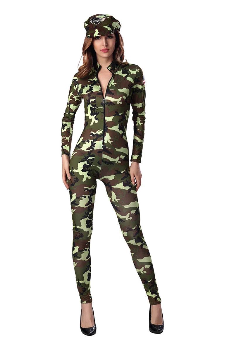 Sexy US Army Jumpsuit Women - Camouflage Tactical Outfit - Military-Outdoors.com