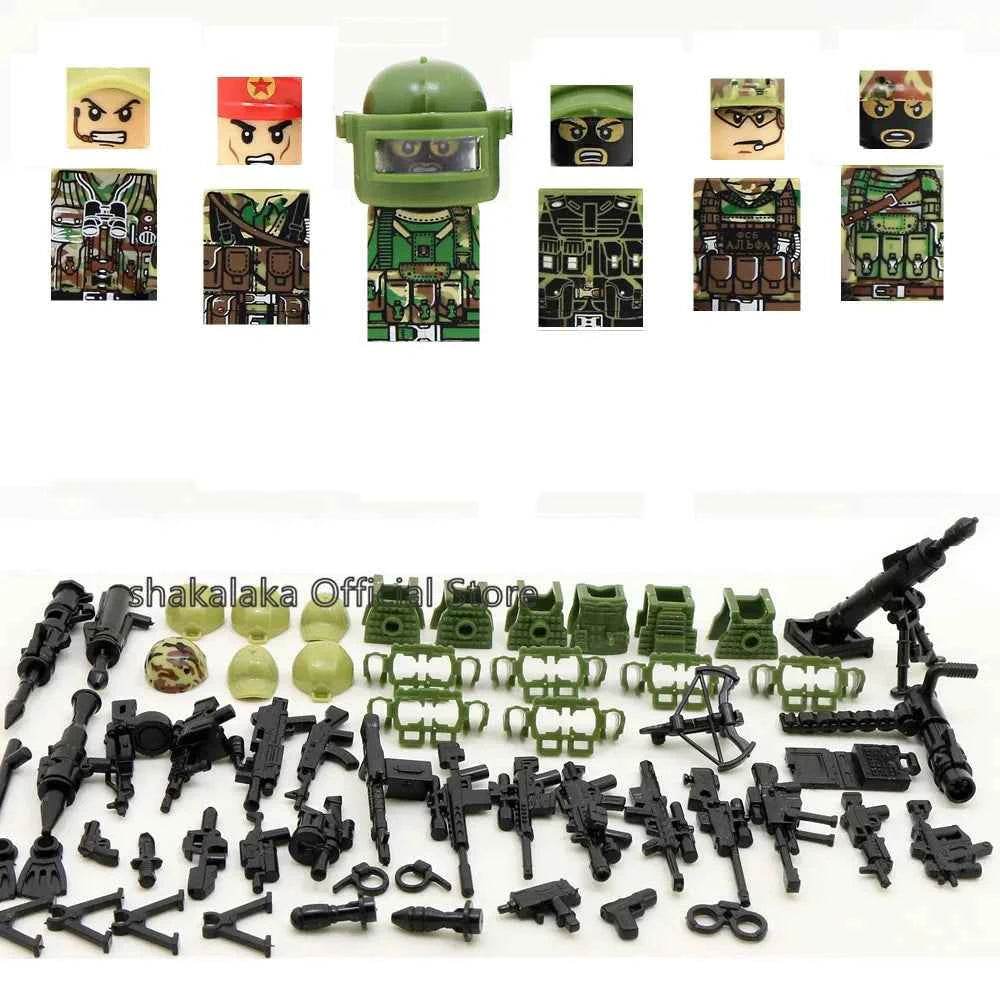 6pcs Army Special Forces Soldier Figure Toys - Military-Outdoors.com