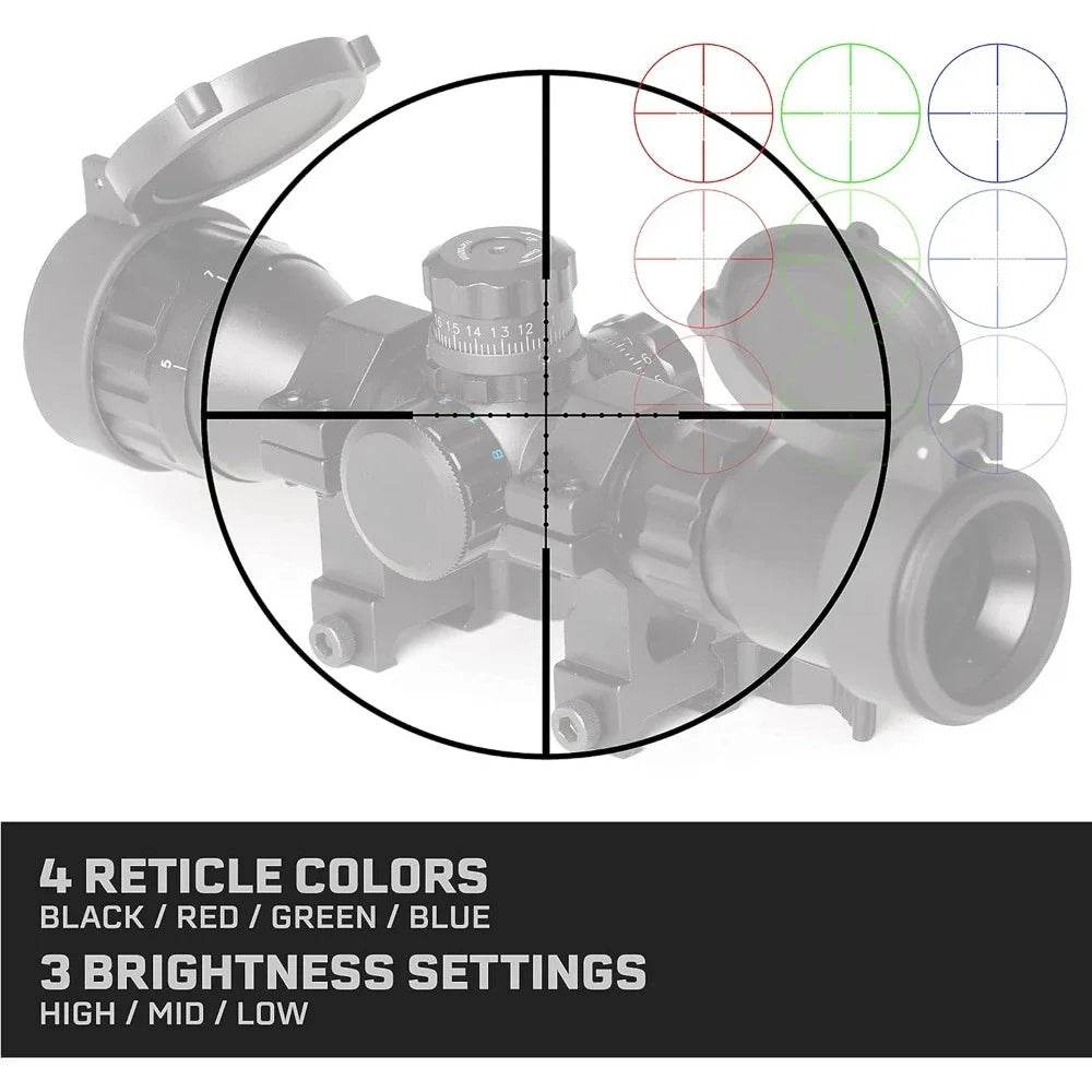 3-9x32 AOL Rifle Scope with QD Mounts - Military-Outdoors.com