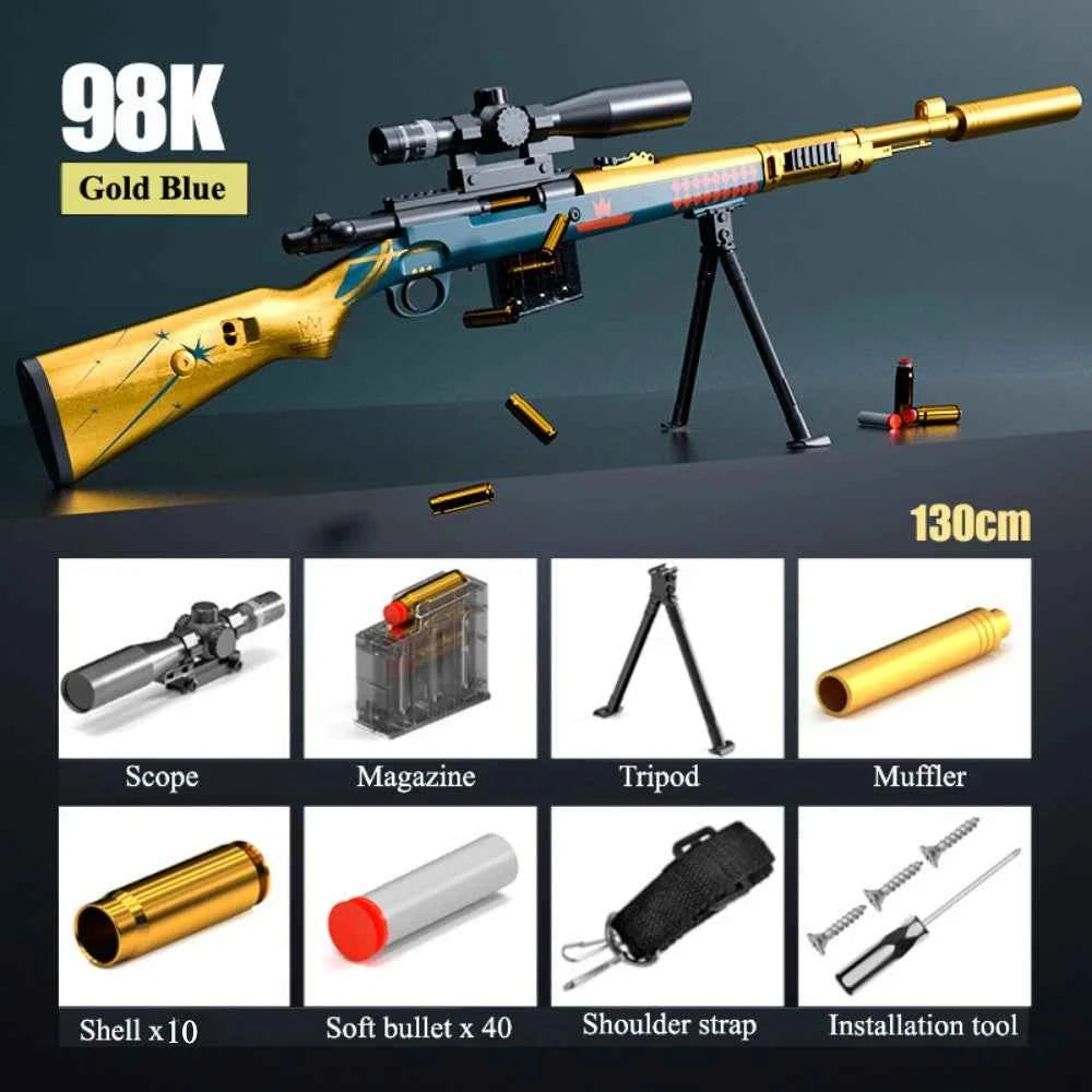 Soft Bullet Sniper Rifle Toy For Outdoor Games
