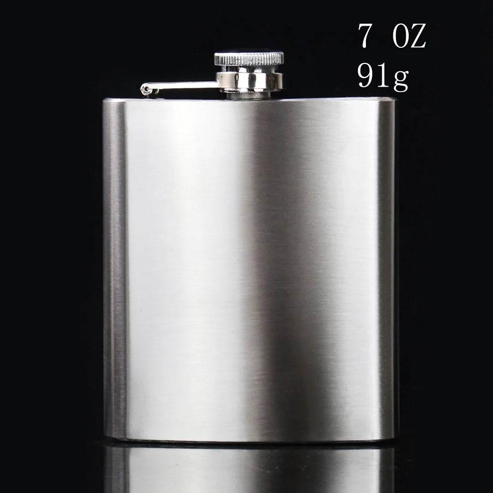 Stainless Steel Hip Flask - Durable & Sleek - Military-Outdoors.com