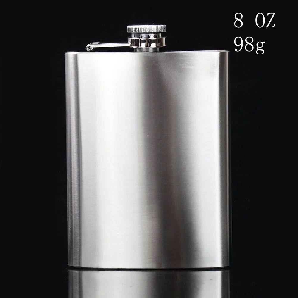 Stainless Steel Hip Flask - Durable & Sleek - Military-Outdoors.com