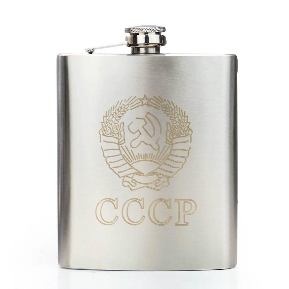 Stainless Steel Hip Flask - Durable & Sleek - Military-Outdoors.com