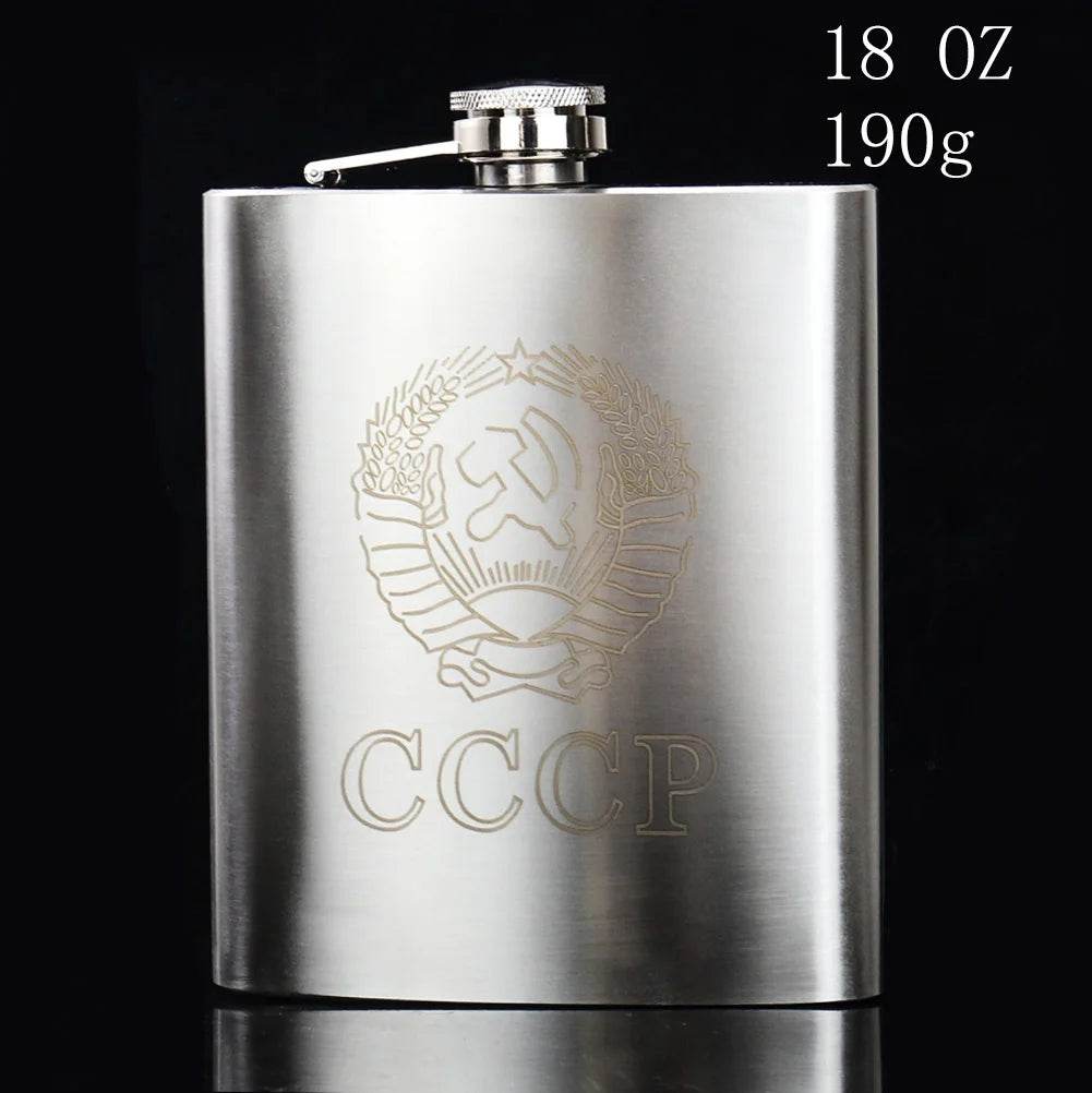 Stainless Steel Hip Flask - Durable & Sleek - Military-Outdoors.com