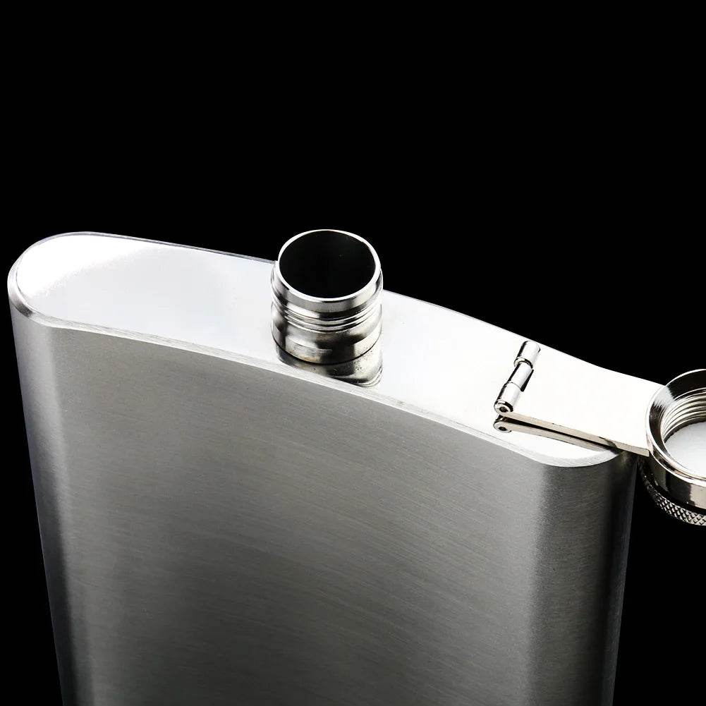 Stainless Steel Hip Flask - Durable & Sleek - Military-Outdoors.com