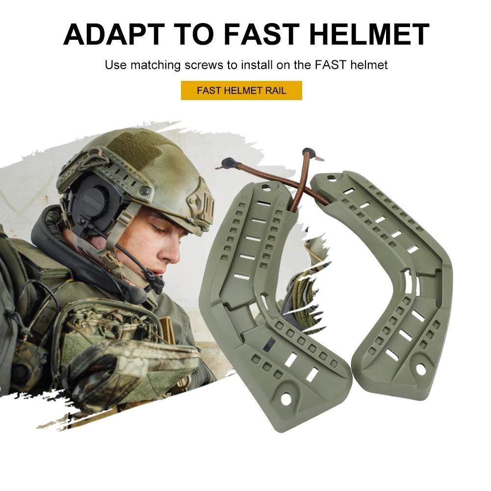 Tactical Helmet Side Guide Rails Set - Military-Outdoors.com